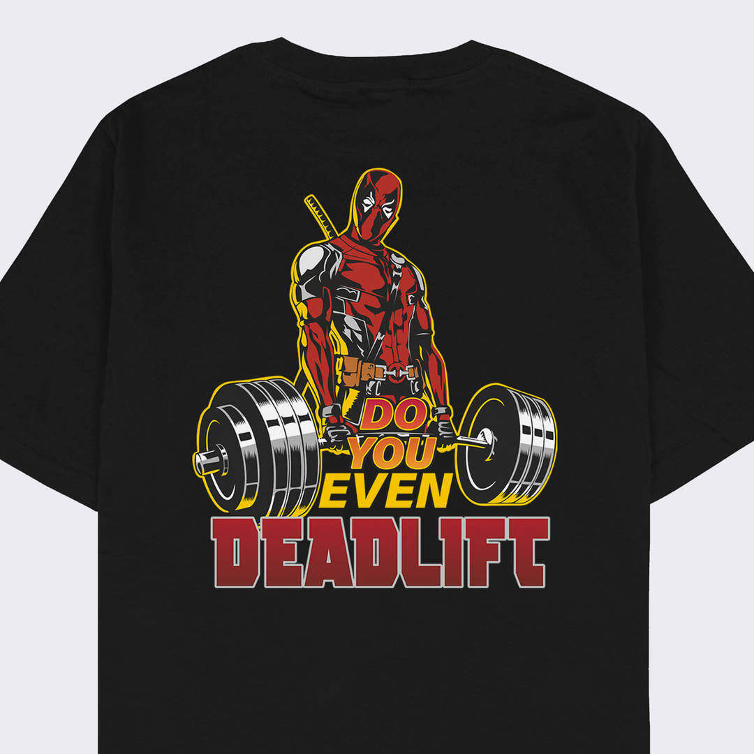 Deadpool Printed Oversized Gym T-shirt