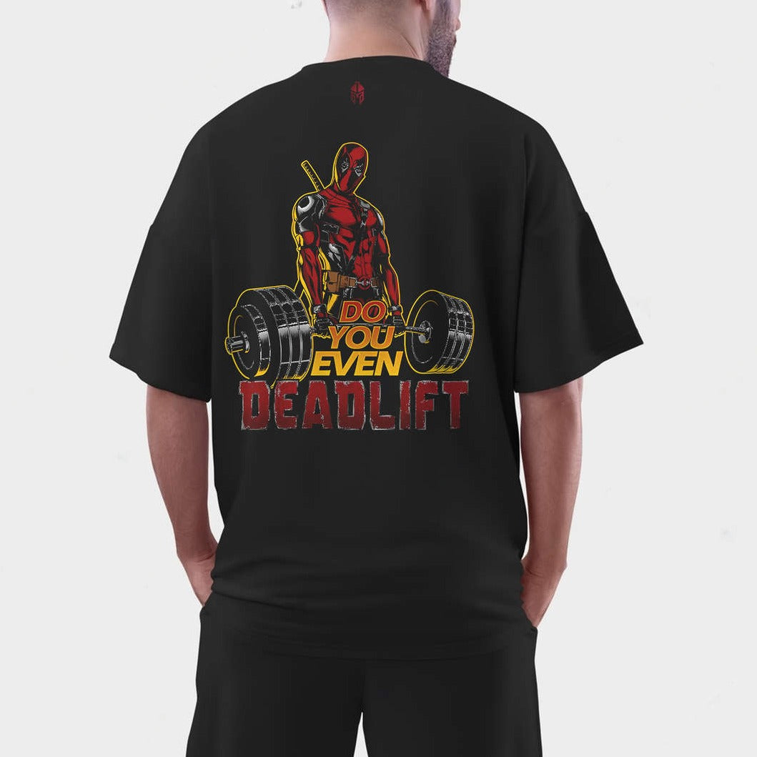 Deadpool Printed Oversized Gym T-shirt