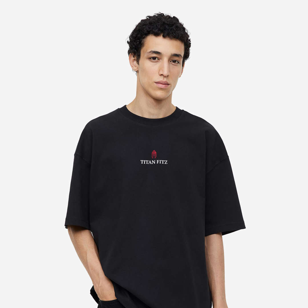 Champion Mentality Printed Oversized Gym T-shirt