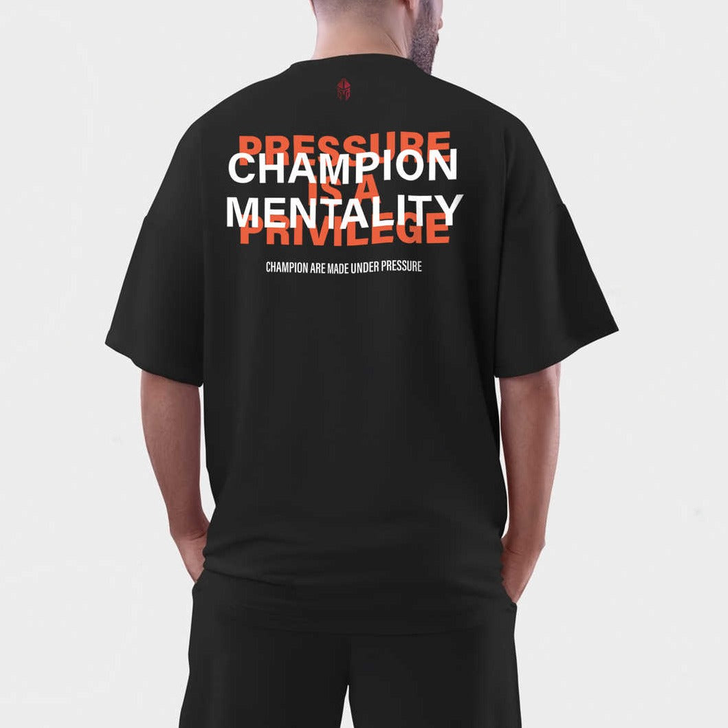 Champion Mentality Printed Oversized Gym T-shirt