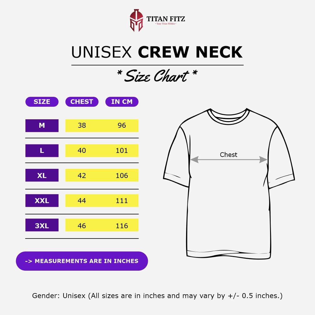 crewneck size chart